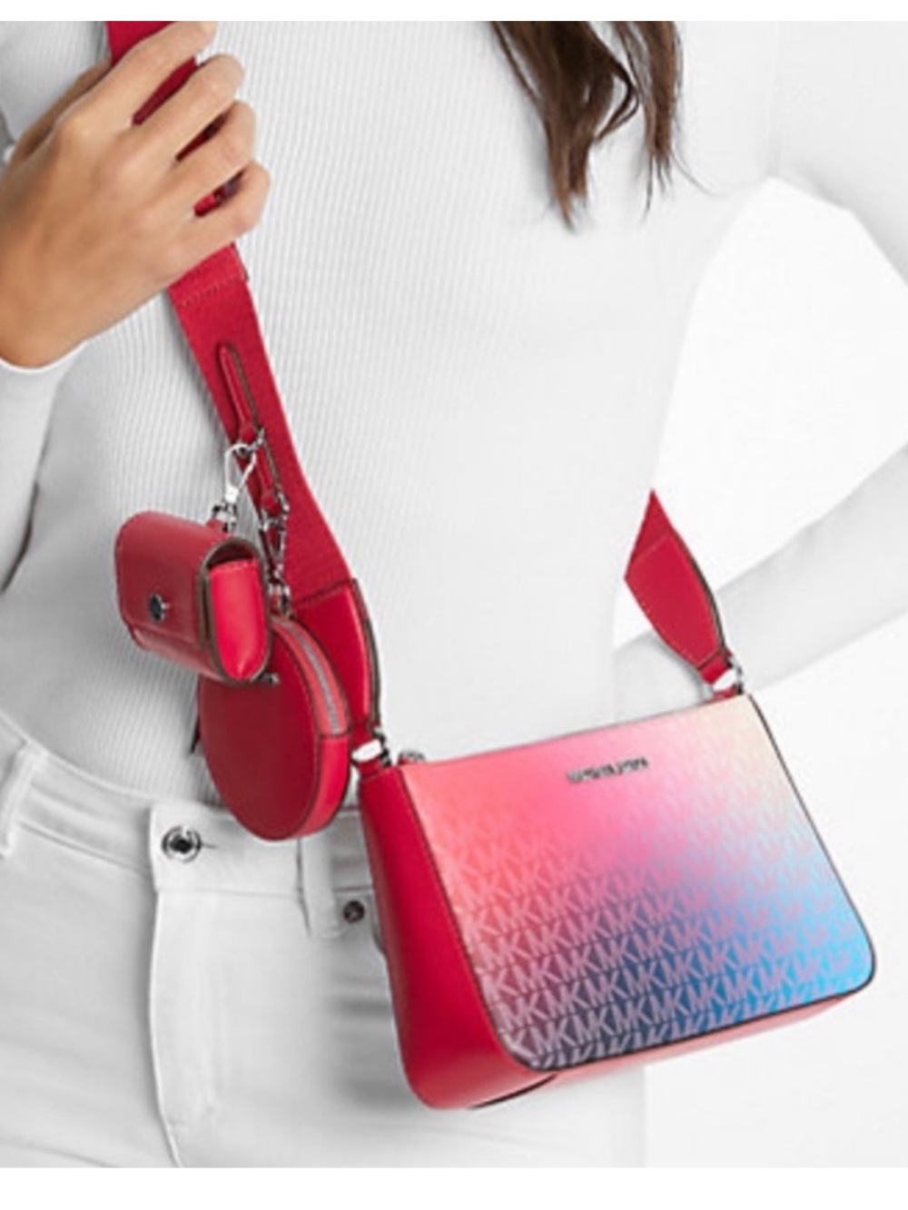 MICHAEL KORS Jet Set Small
Ombré Signature Logo Crossbody - Picture 3 of 5